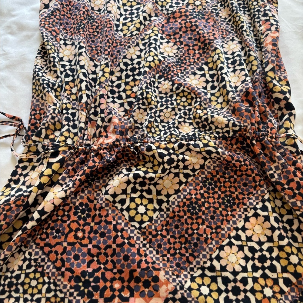 Lauren Conrad Sleeveless Floral Mosaic Dress M - Picture 7 of 9